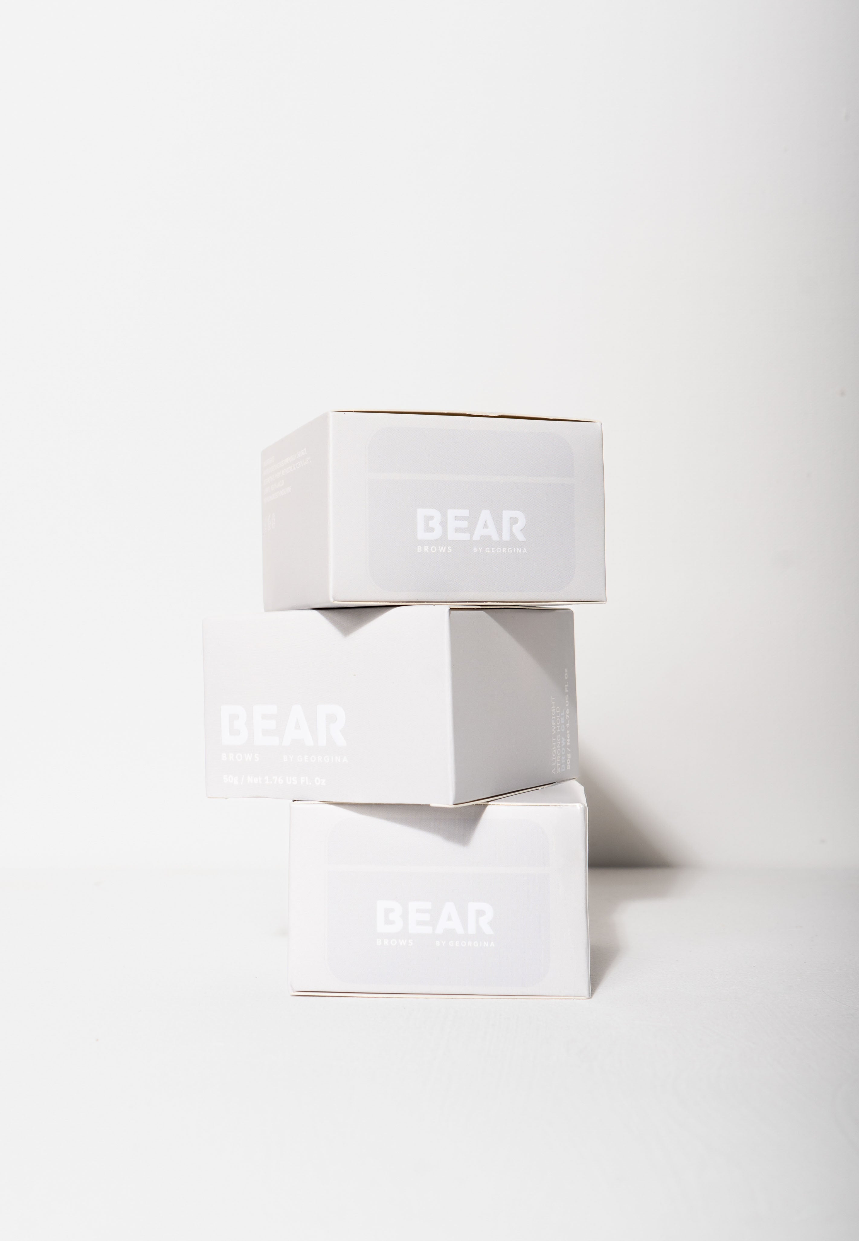 3 longwear brow gel packaging boxes
